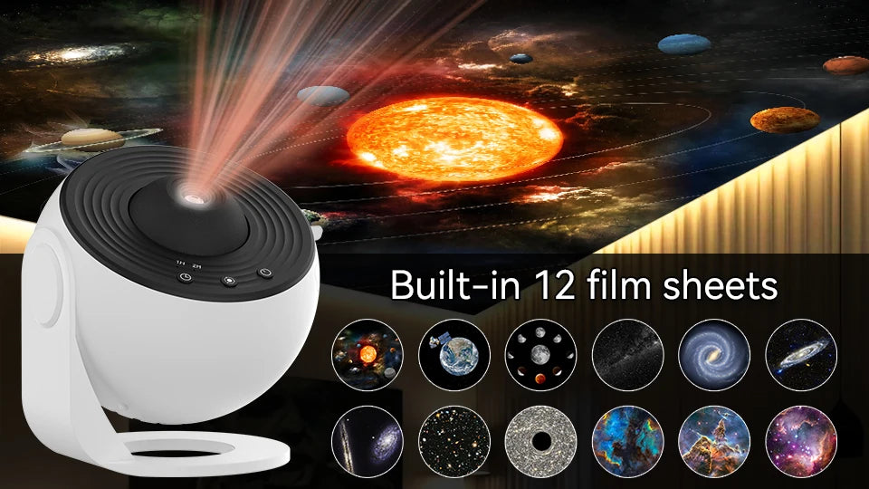 Galaxy Projector Night Light – 360° Rotating Starry Sky Lamp for Kids & Gifts