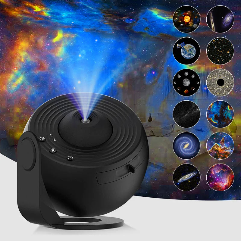 Galaxy Projector Night Light – 360° Rotating Starry Sky Lamp for Kids & Gifts