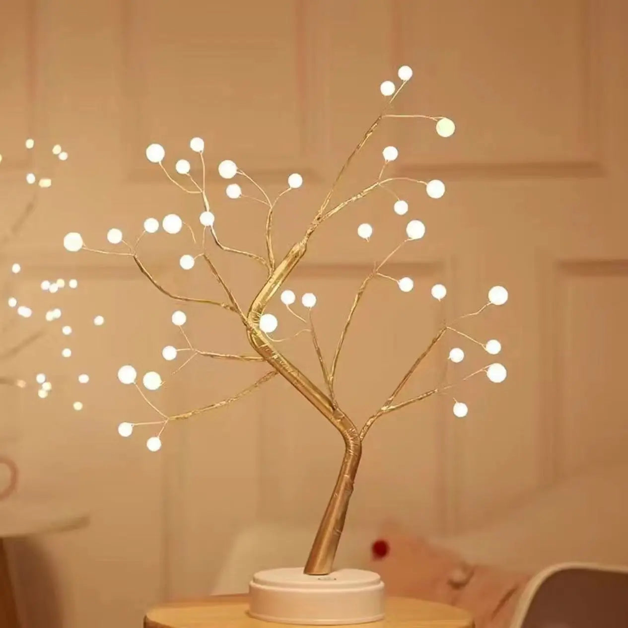 Table Tree Night Light – USB/Battery Powered, Cherry Blossom LED Lamp