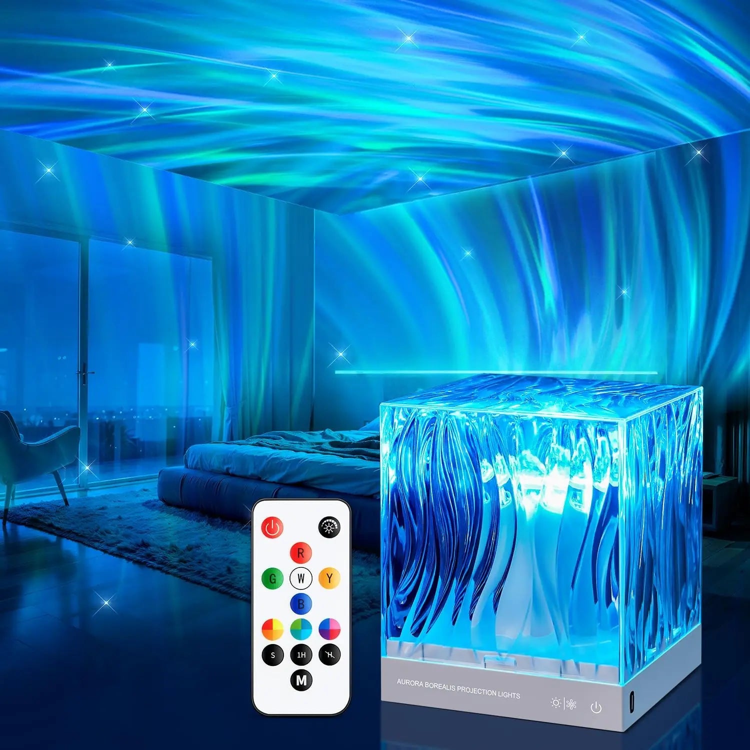 Northern Lights Starry Sky Projector – Ocean & Party Atmosphere Lamp