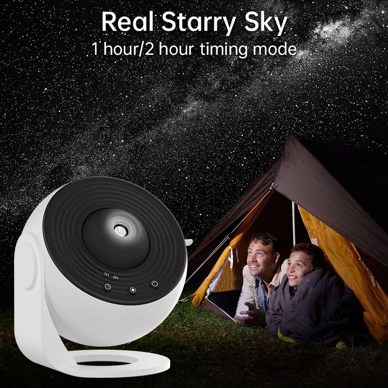 Galaxy Projector Night Light – 360° Rotating Starry Sky Lamp for Kids & Gifts