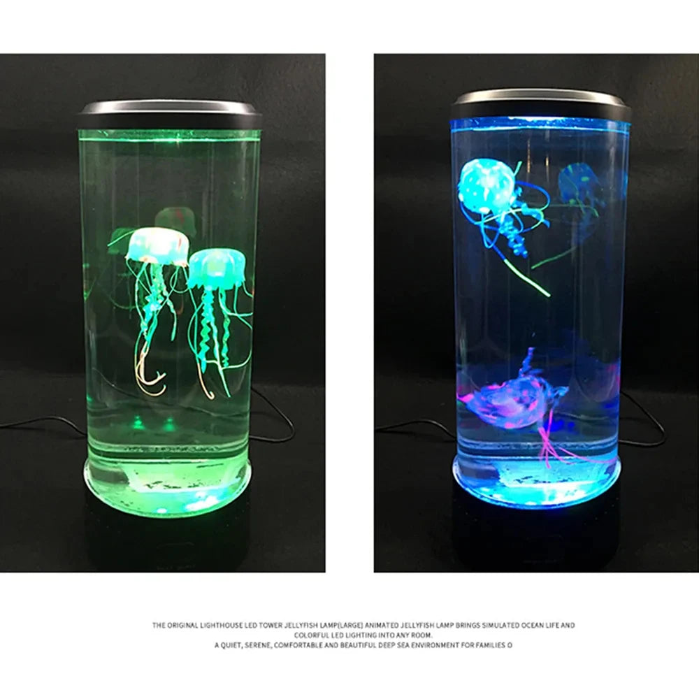 Color Changing Jellyfish Lamp – USB/Battery Powered, Kids Night Light