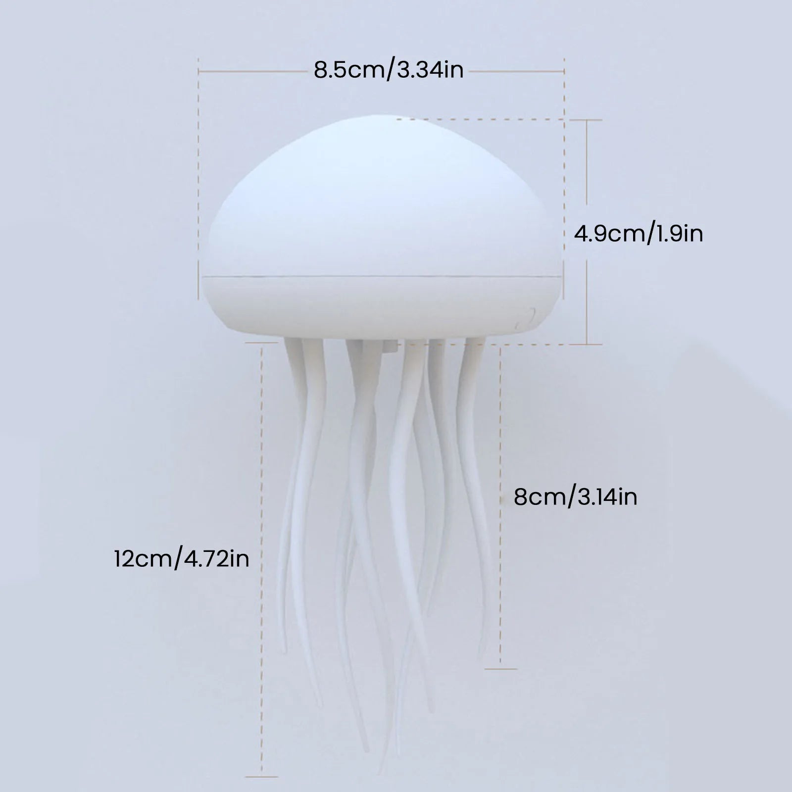 Jellyfish Atmosphere Light – Full-Color Gradient, Rotating Tentacles, 2 Modes