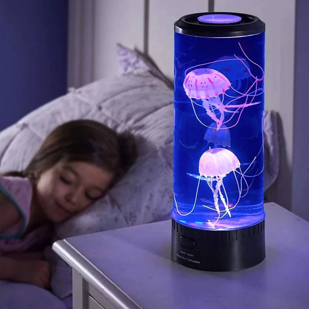 Color Changing Jellyfish Lamp – USB/Battery Powered, Kids Night Light