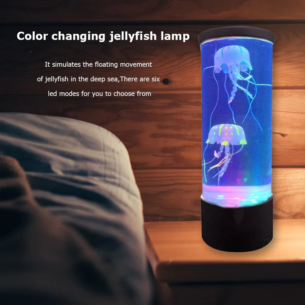 Color Changing Jellyfish Lamp – USB/Battery Powered, Kids Night Light