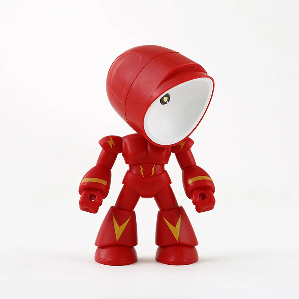 Mini LED Cartoon Hero Police Night Light – Desk Lamp for Kids, Holiday Gift