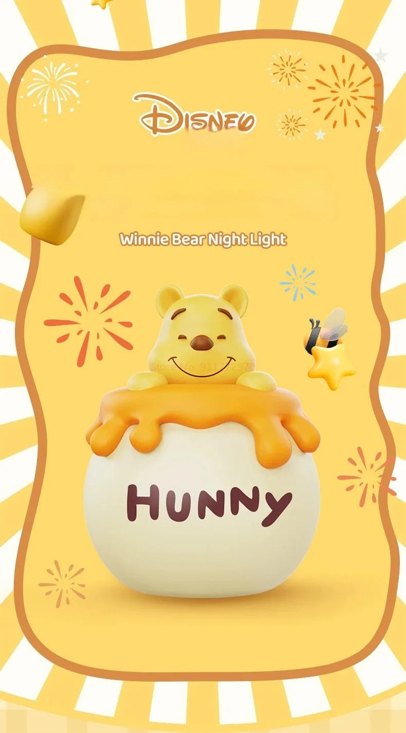 Winnie The Pooh Night Light – Soft Silicone, Eye Protection, Kids Gift