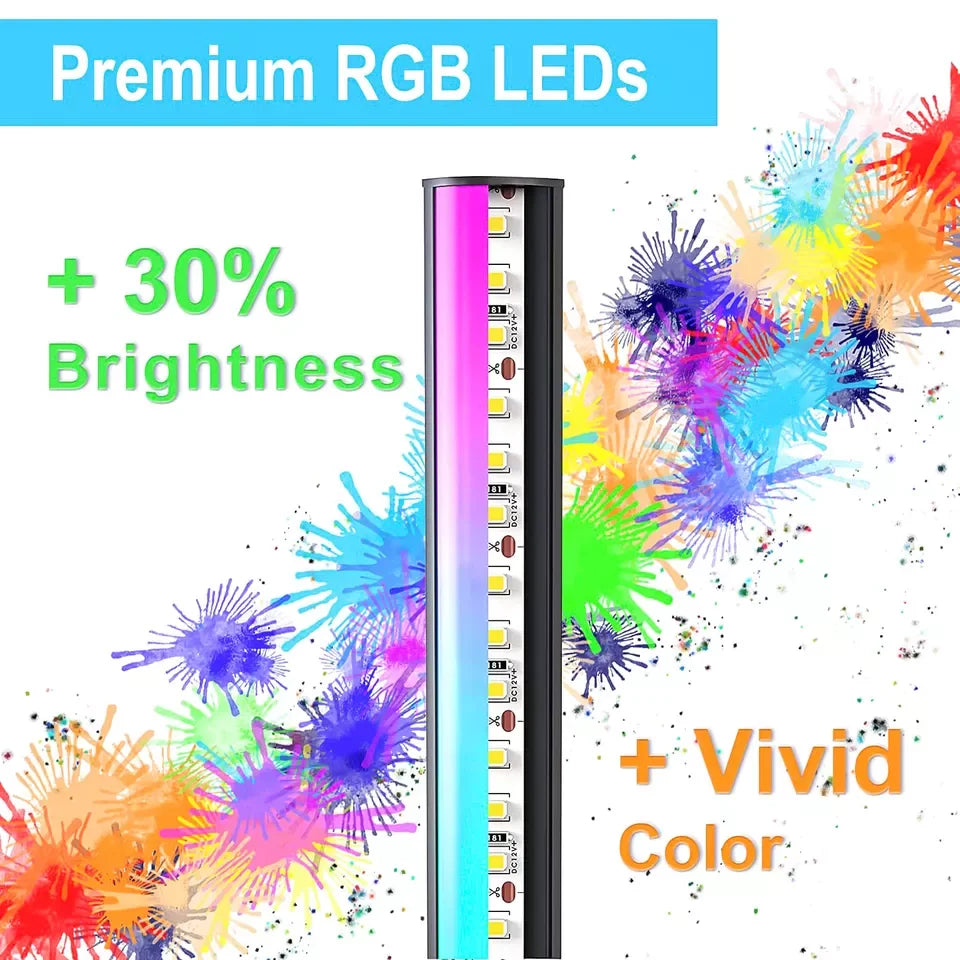 Smart RGB Floor Lamp – 16M Color, Music Sync, App & Remote Control