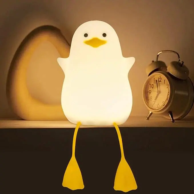 Duck Silicone Night Light – USB Charging, Fun Desktop Decor for Kids