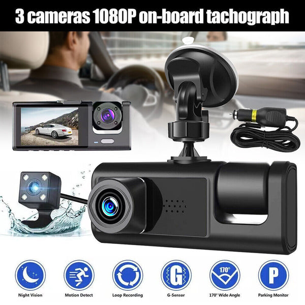 Car Dash Cam Recorder G Sensor DVR Front And Rear Camera Video